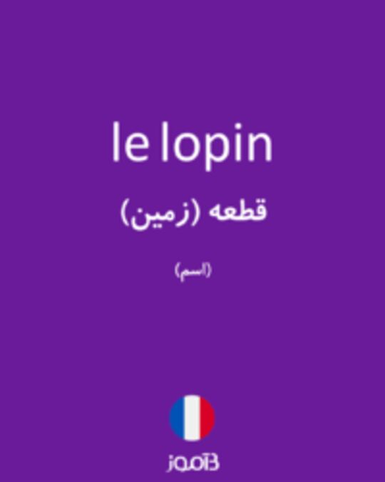  تصویر le lopin - دیکشنری انگلیسی بیاموز