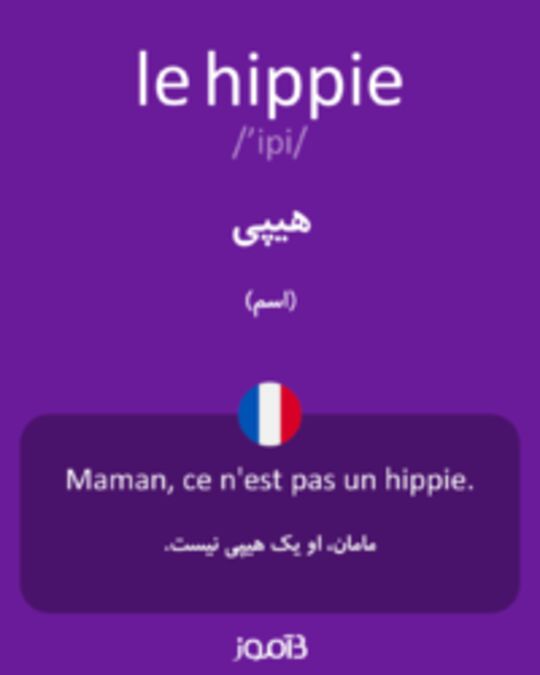  تصویر le hippie - دیکشنری انگلیسی بیاموز