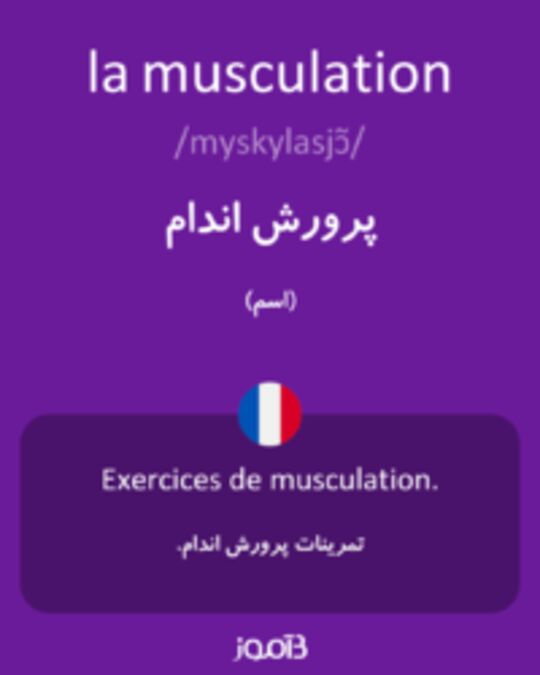  تصویر la musculation - دیکشنری انگلیسی بیاموز