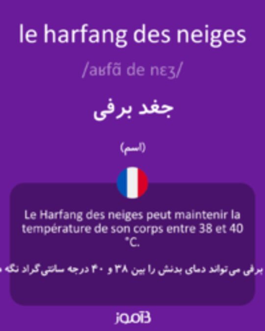  تصویر le harfang des neiges - دیکشنری انگلیسی بیاموز