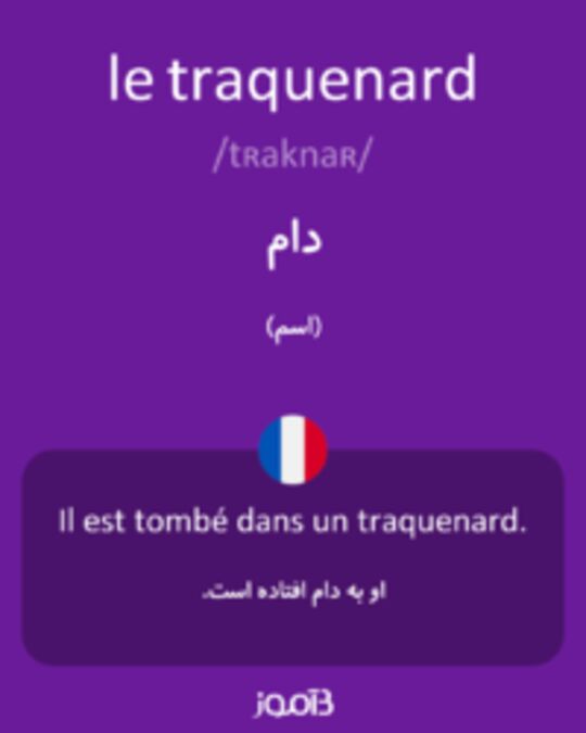  تصویر le traquenard - دیکشنری انگلیسی بیاموز