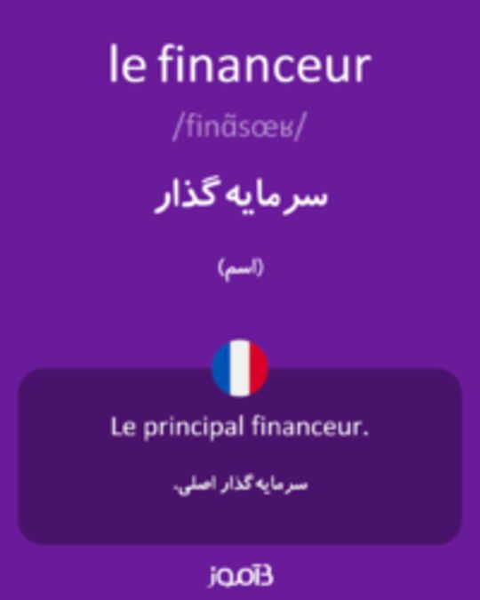  تصویر le financeur - دیکشنری انگلیسی بیاموز