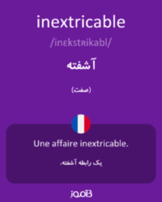  تصویر inextricable - دیکشنری انگلیسی بیاموز