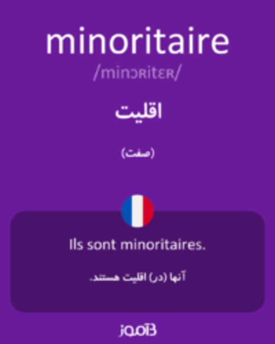  تصویر minoritaire - دیکشنری انگلیسی بیاموز