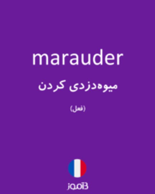  تصویر marauder - دیکشنری انگلیسی بیاموز