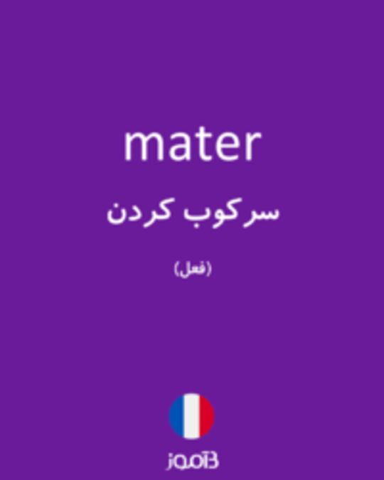  تصویر mater - دیکشنری انگلیسی بیاموز