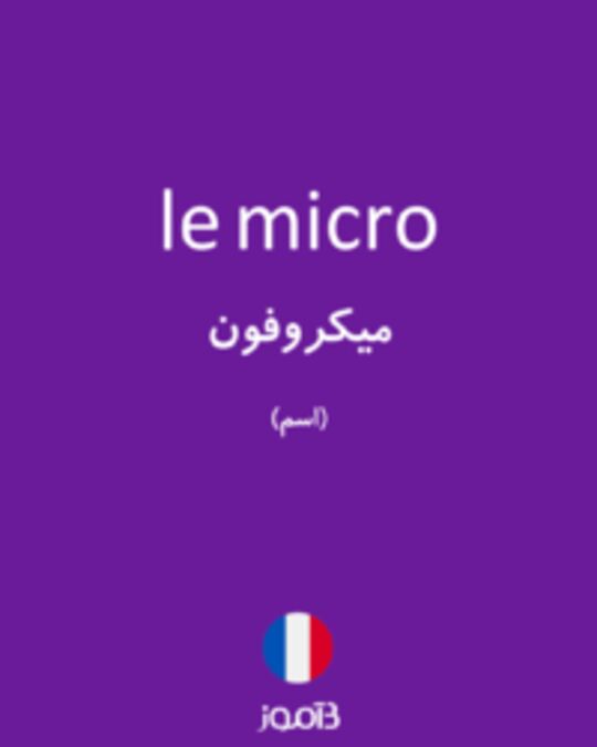  تصویر le micro - دیکشنری انگلیسی بیاموز