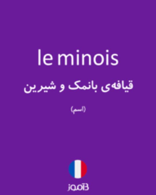  تصویر le minois - دیکشنری انگلیسی بیاموز