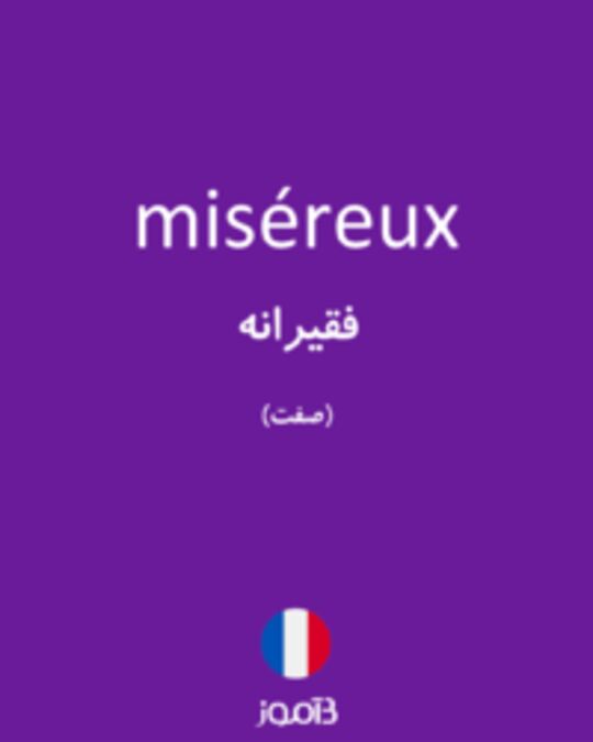  تصویر miséreux - دیکشنری انگلیسی بیاموز