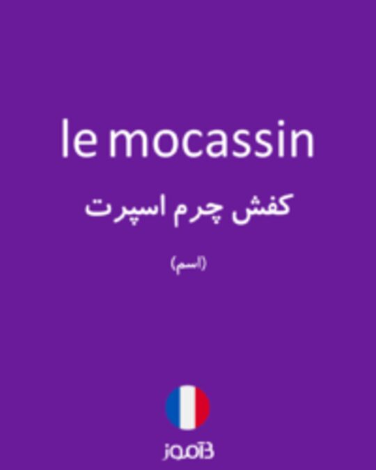  تصویر le mocassin - دیکشنری انگلیسی بیاموز