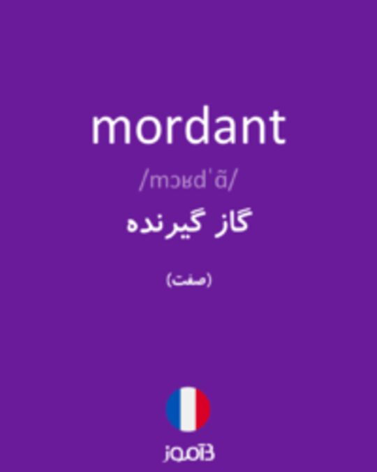  تصویر mordant - دیکشنری انگلیسی بیاموز