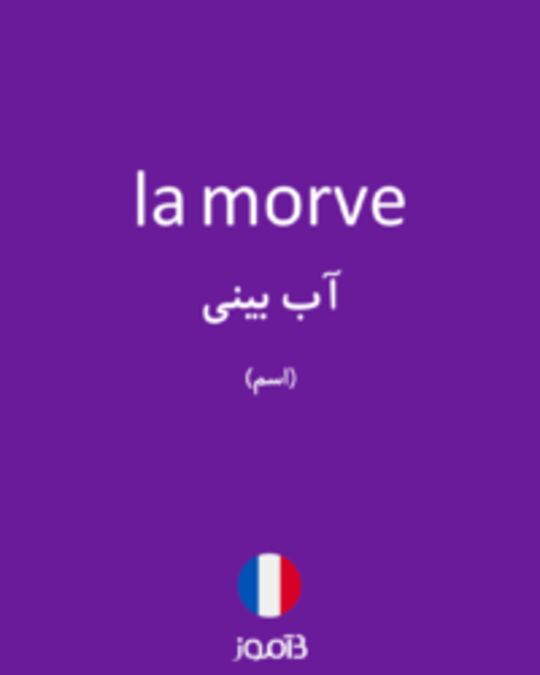  تصویر la morve - دیکشنری انگلیسی بیاموز