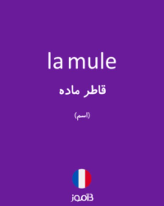  تصویر la mule - دیکشنری انگلیسی بیاموز