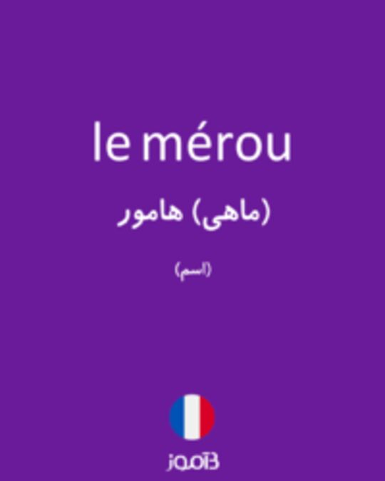  تصویر le mérou - دیکشنری انگلیسی بیاموز