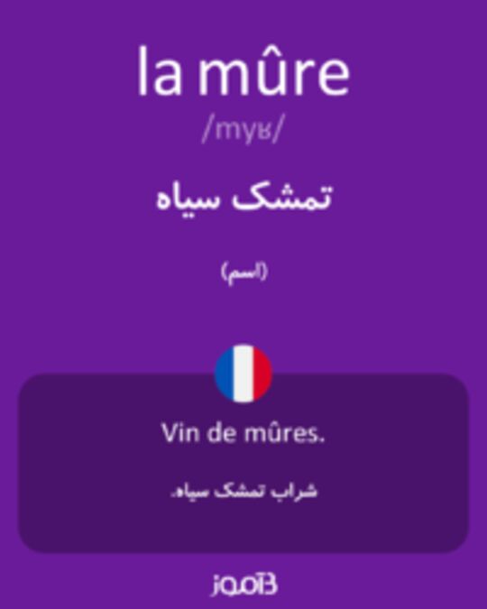  تصویر la mûre - دیکشنری انگلیسی بیاموز