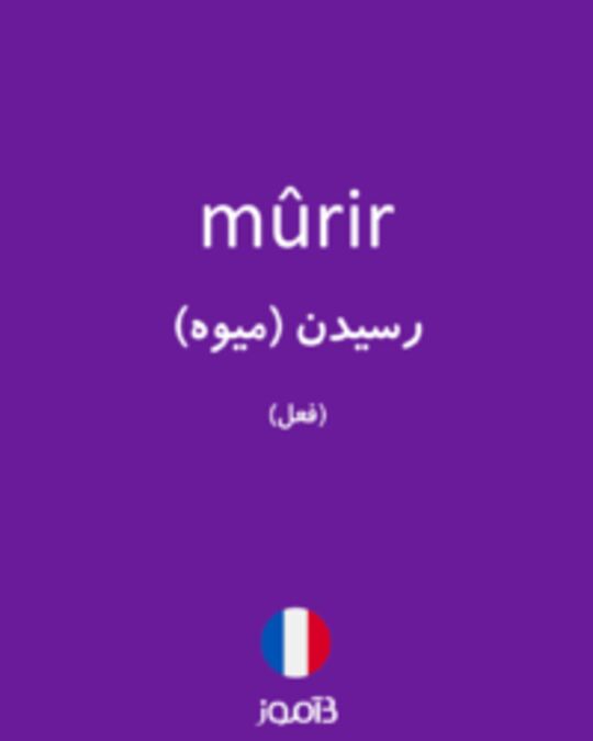  تصویر mûrir - دیکشنری انگلیسی بیاموز