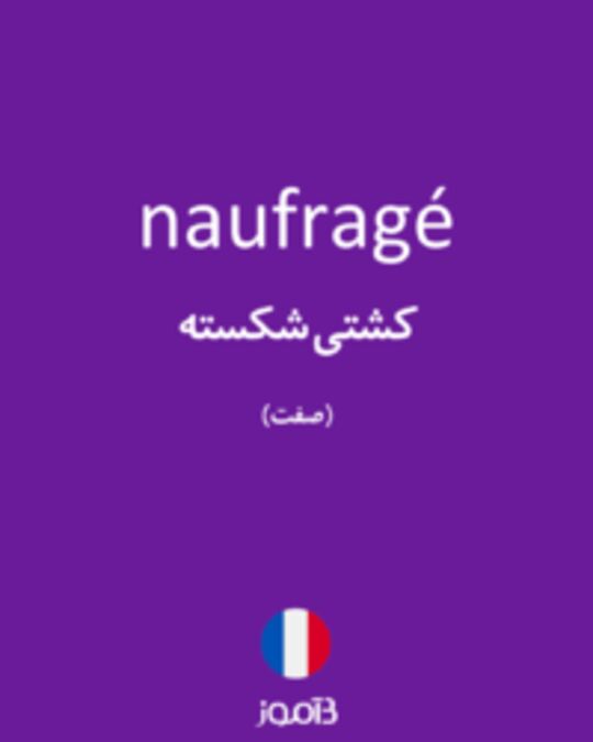  تصویر naufragé - دیکشنری انگلیسی بیاموز