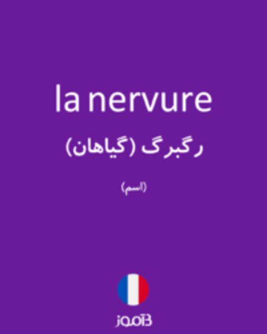  تصویر la nervure - دیکشنری انگلیسی بیاموز