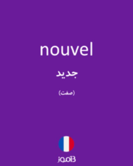  تصویر nouvel - دیکشنری انگلیسی بیاموز