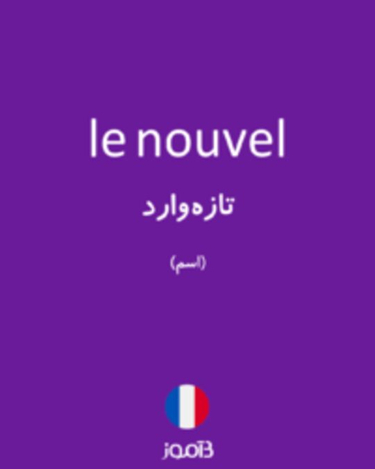  تصویر le nouvel - دیکشنری انگلیسی بیاموز