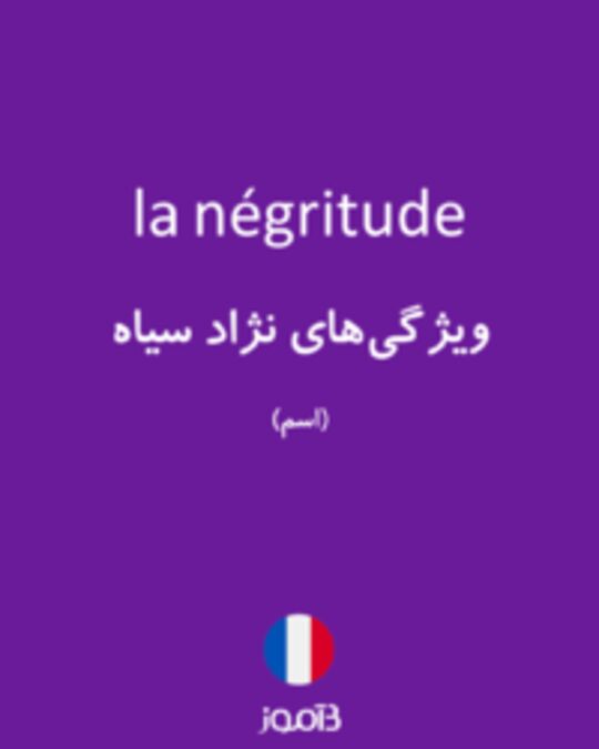  تصویر la négritude - دیکشنری انگلیسی بیاموز