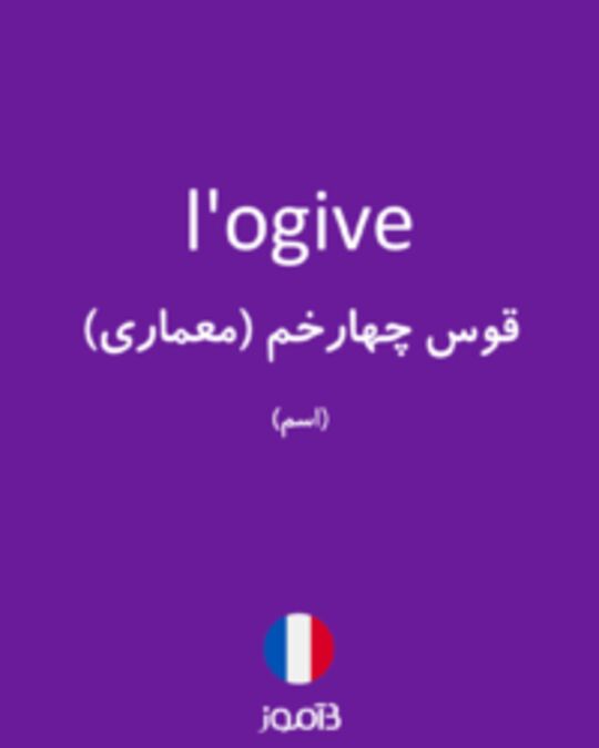  تصویر l'ogive - دیکشنری انگلیسی بیاموز