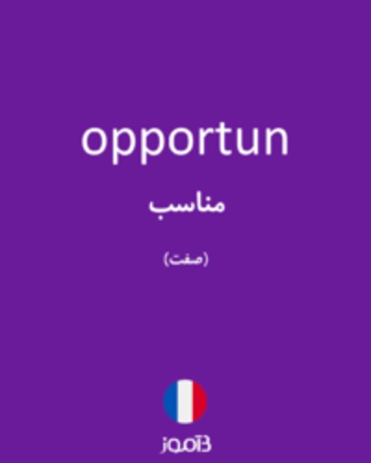  تصویر opportun - دیکشنری انگلیسی بیاموز