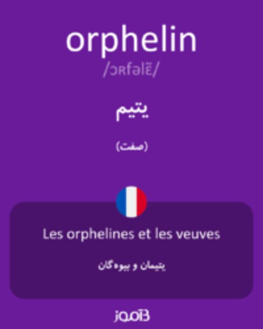  تصویر orphelin - دیکشنری انگلیسی بیاموز