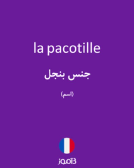  تصویر la pacotille - دیکشنری انگلیسی بیاموز