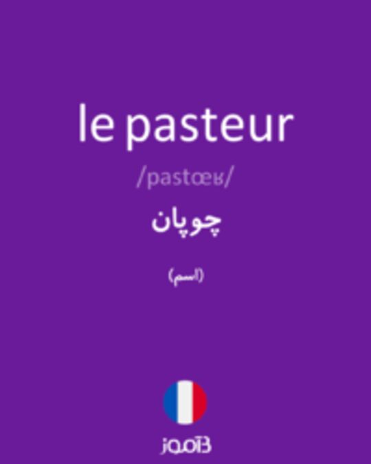  تصویر le pasteur - دیکشنری انگلیسی بیاموز