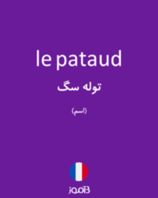  تصویر le pataud - دیکشنری انگلیسی بیاموز