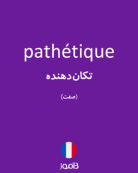  تصویر pathétique - دیکشنری انگلیسی بیاموز