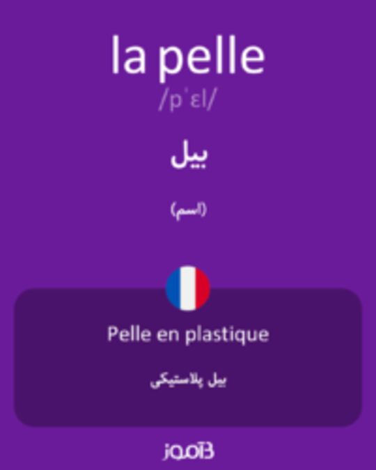  تصویر la pelle - دیکشنری انگلیسی بیاموز