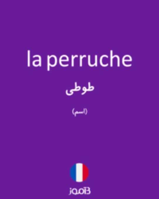  تصویر la perruche - دیکشنری انگلیسی بیاموز