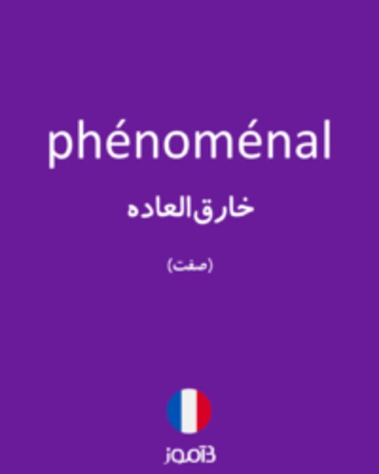  تصویر phénoménal - دیکشنری انگلیسی بیاموز