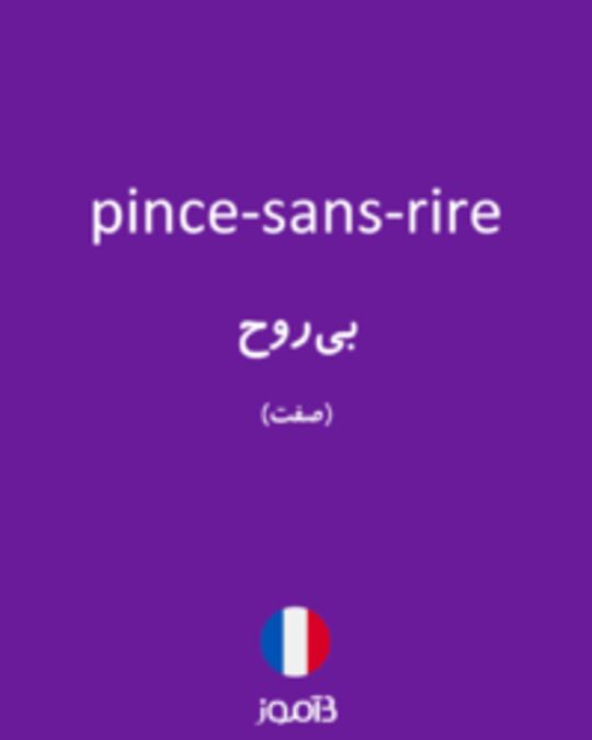  تصویر pince-sans-rire - دیکشنری انگلیسی بیاموز