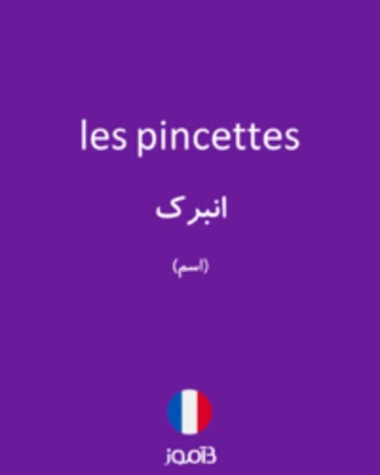  تصویر les pincettes - دیکشنری انگلیسی بیاموز