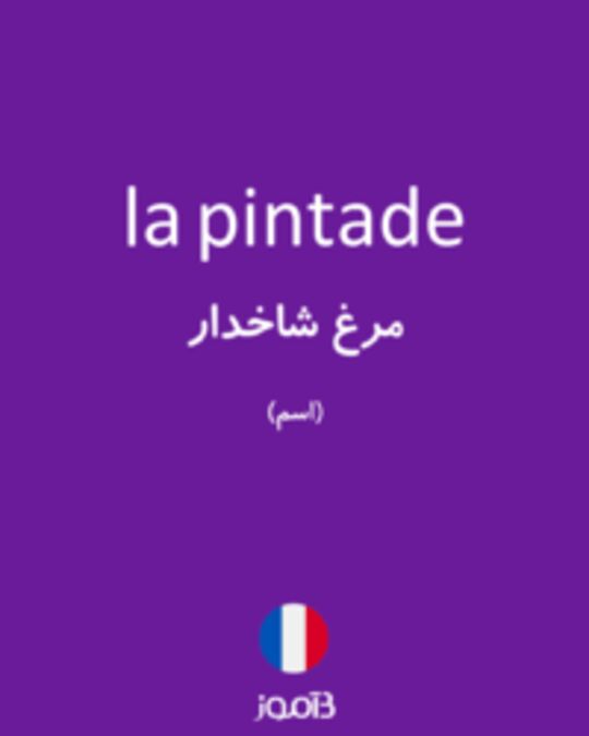  تصویر la pintade - دیکشنری انگلیسی بیاموز