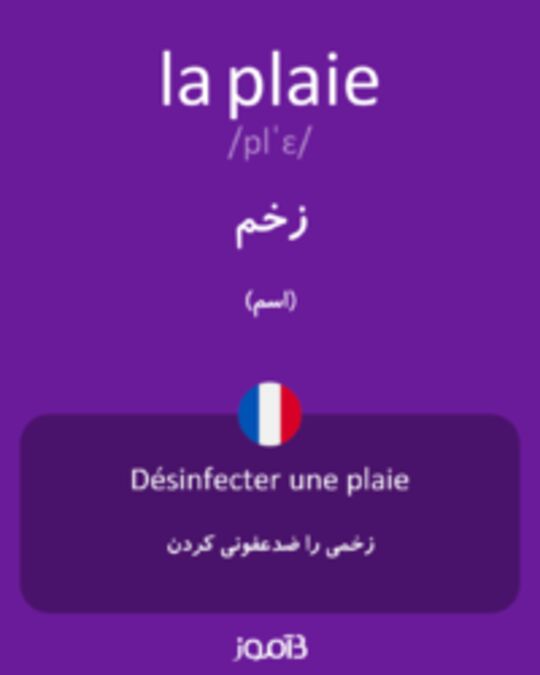  تصویر la plaie - دیکشنری انگلیسی بیاموز