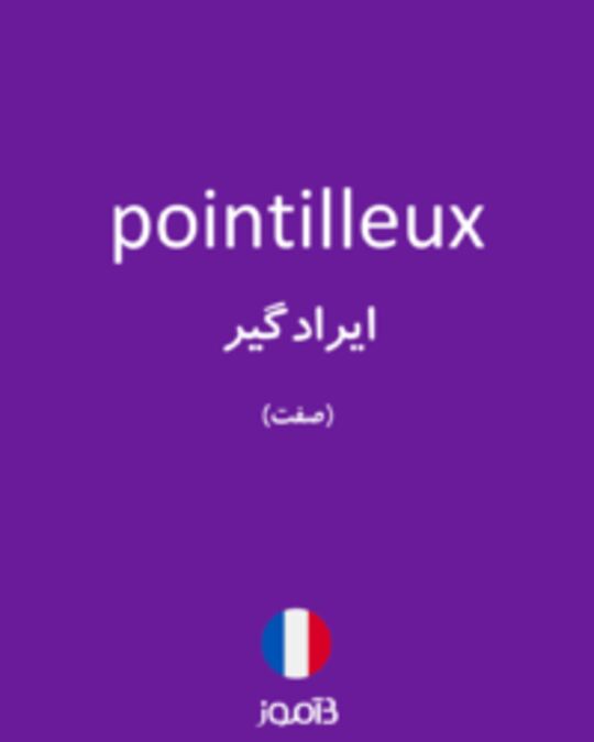  تصویر pointilleux - دیکشنری انگلیسی بیاموز