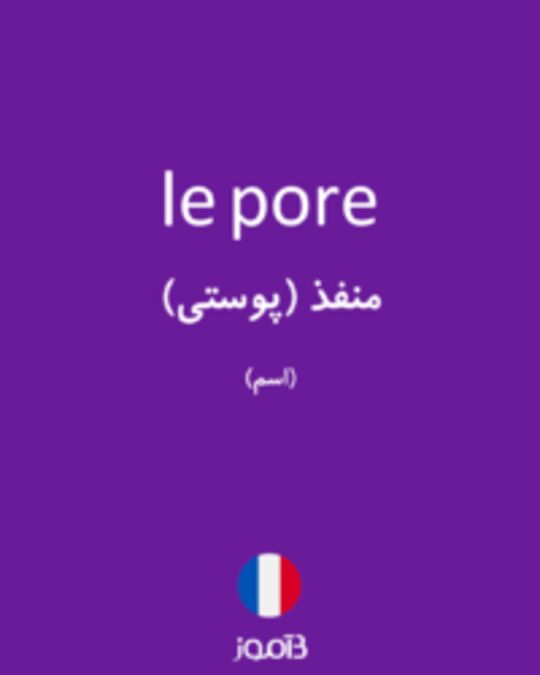  تصویر le pore - دیکشنری انگلیسی بیاموز