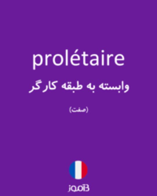  تصویر prolétaire - دیکشنری انگلیسی بیاموز