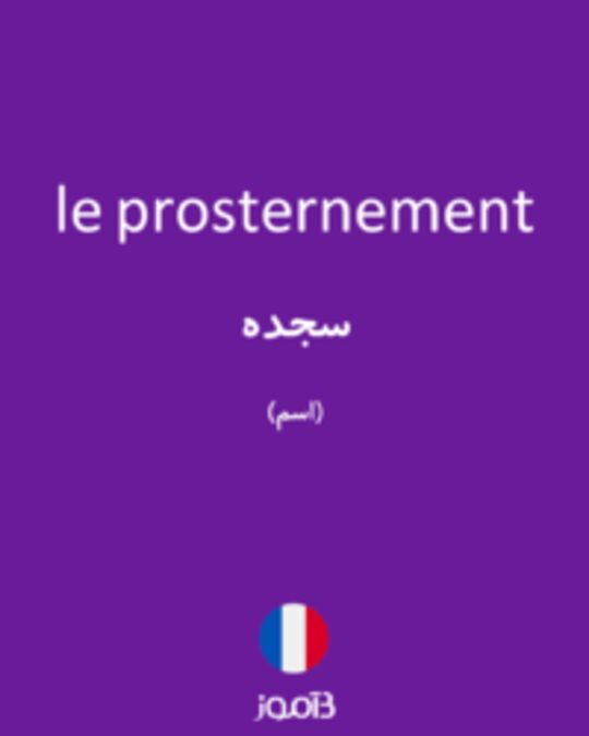  تصویر le prosternement - دیکشنری انگلیسی بیاموز