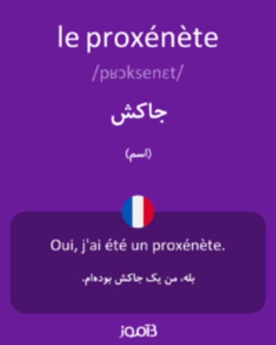  تصویر le proxénète - دیکشنری انگلیسی بیاموز