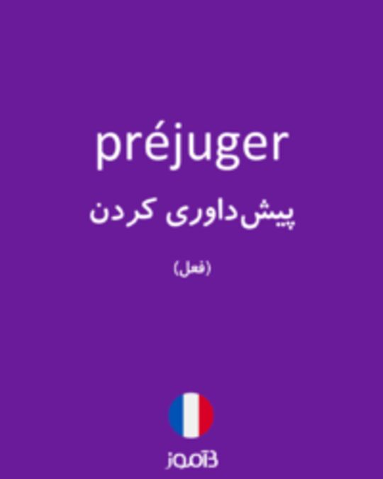  تصویر préjuger - دیکشنری انگلیسی بیاموز