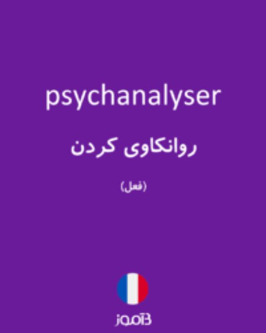  تصویر psychanalyser - دیکشنری انگلیسی بیاموز