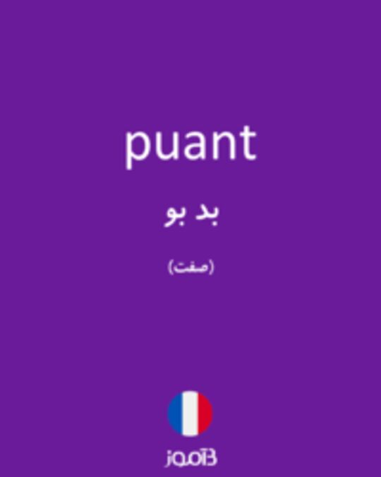  تصویر puant - دیکشنری انگلیسی بیاموز