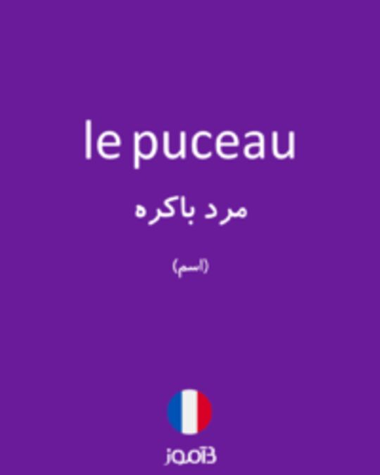  تصویر le puceau - دیکشنری انگلیسی بیاموز