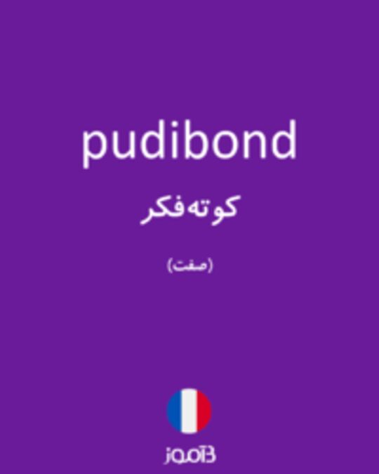  تصویر pudibond - دیکشنری انگلیسی بیاموز