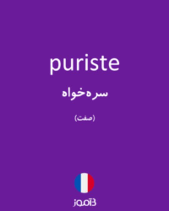  تصویر puriste - دیکشنری انگلیسی بیاموز